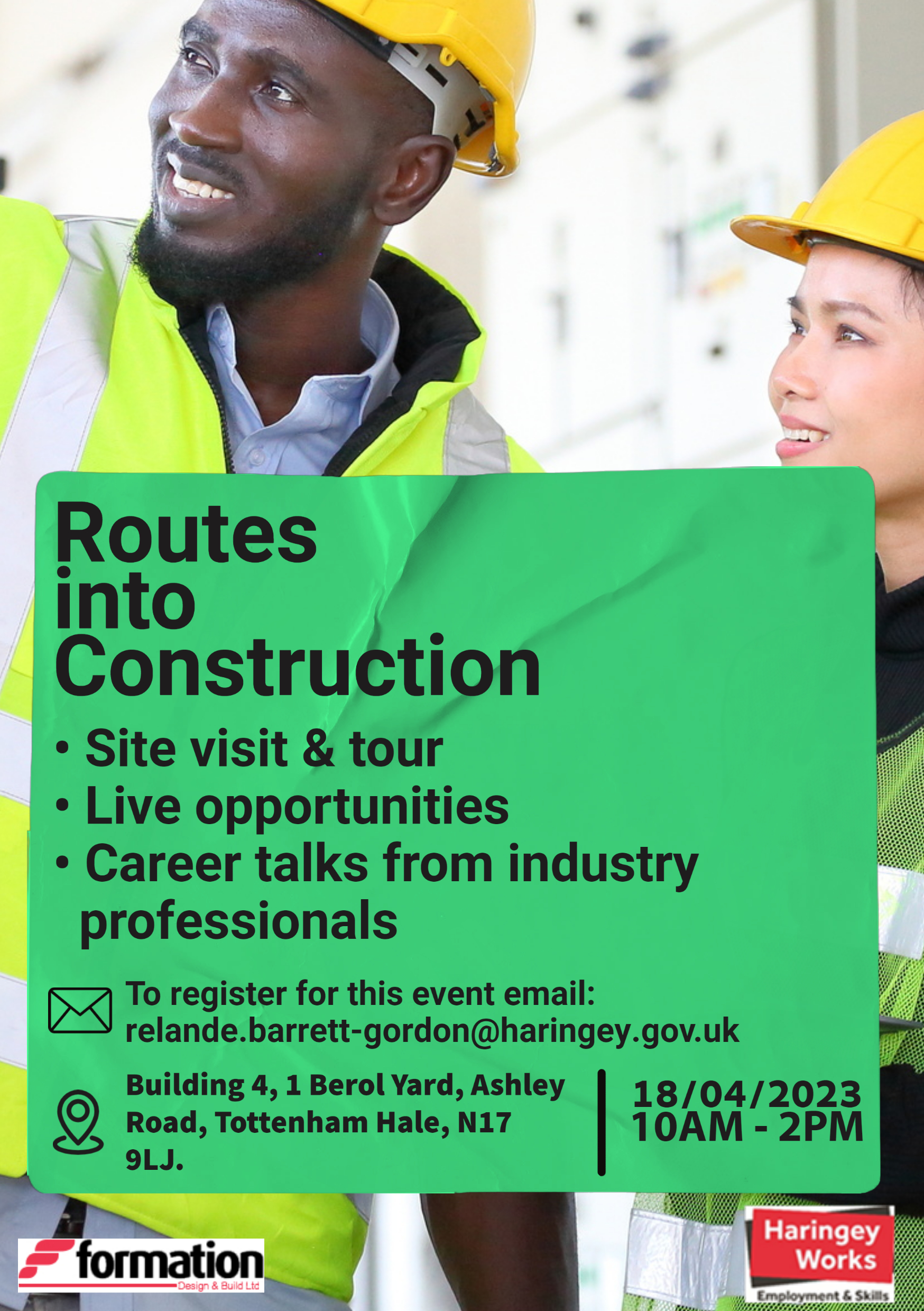Routes into construction event with Formation Design and Build  Image